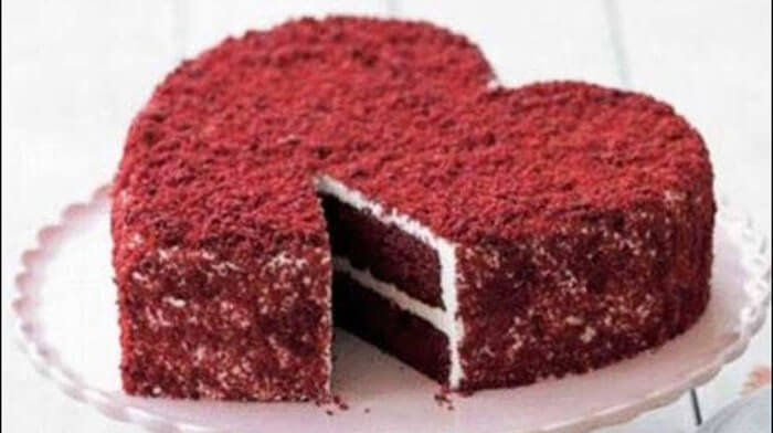 Торты для влюбленных - Торт "Бархатное сердце"