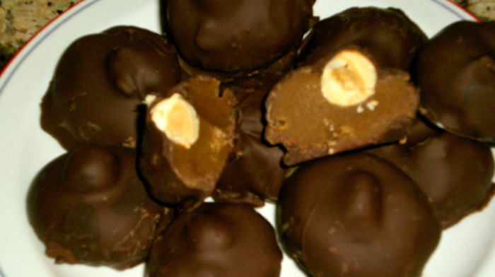 Шоколадные конфеты со сгущенкой